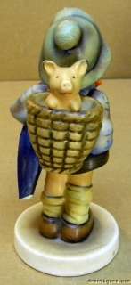  Hummel Figurine 198 HOME FROM MARKET TMK 2 Bee Boy with Pig  