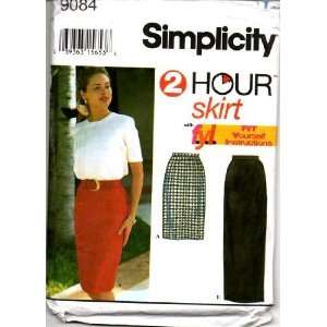  Simplicity Sewing Pattern 9084 Misses 2 Hour Slim Skirt 