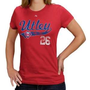   Utley Ladies Red Lead Role Player T shirt (Medium)