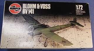 GU343 * BLOHM & VOSS BV141 * AIRFIX * MODEL AIRPLANE KIT 1/72 VINTAGE 
