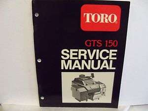 TORO GTS 150 SMALL ENGINE SERVICE MANUAL  