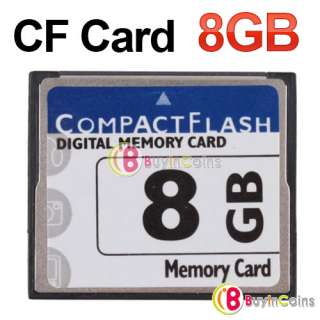 High Speed 8GB Compact Flash Compactflash CF Memory Card 8G 8 GB for 