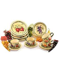 Tuscan Collection Hand painted 16 piece Dinnerware Set  