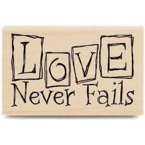  Love Never Fails 02   Rubber Stamps Arts, Crafts & Sewing