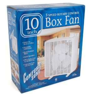 Comfort Zone CZ10B 10 3 Speed Box Fan