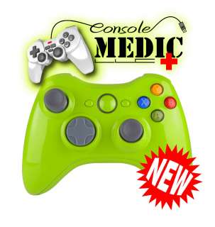 XBOX 360 WIRELESS CONTROLLER REPLACEMENT SHELL APPLE GREEN *NEW 