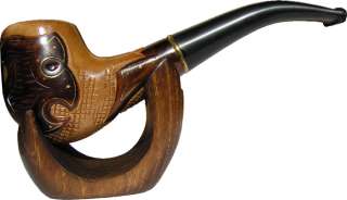 Hand Carved Author Tobacco Smoking Pipe for KNIGHT  