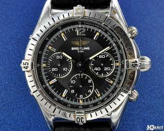 Mens Breitling Steel Chronograph A30011 Watch C.1990  