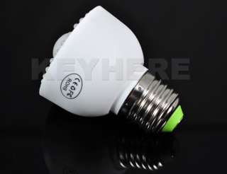 E27 54 LED PIR Occupancy Motion Sensor Light Bulb Lamp  