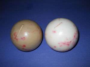round Ball Candles 3 White/red Beige/red  