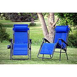WFS Blue Zero Gravity Chair (Set of 2)  