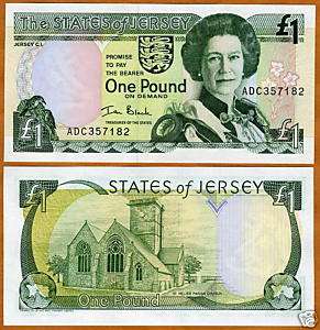 Jersey, 1 pound, ND (2000), QEII, signature 5, P 26 UNC  