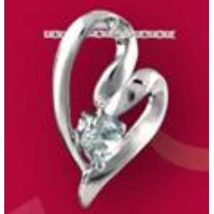   Clear CZ Open Heart Freeform Necklace Dakota west Designs Jewelry