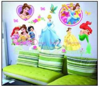 DISNEY PRINCESS ♥ Removable WALL STICKERS DECALS  