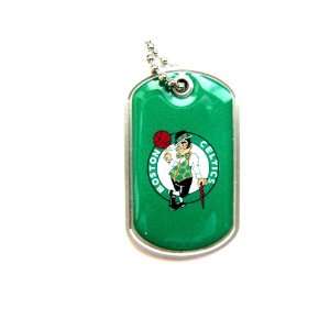  Boston Celtics Dog Tag Domed Necklace Charm Chain Nba 