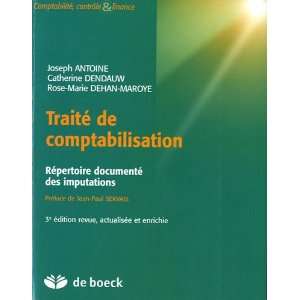   répertoire documenté des imputations (9782804163143) Antoine Books