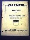 Oliver Model 2 Side Delivery Rake Part Book Manual