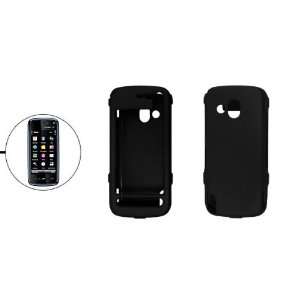  Gino Black Plastic Case Hard Cover for Nokia 5800 XpressMusic Cell 