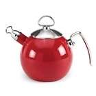 chantal tea ball enamel on steel 1 3 qt chili