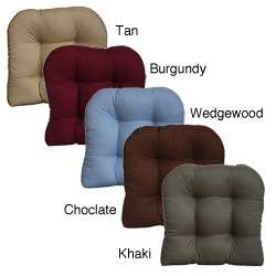 Brushed Twill Non slip Chair Pads (Set of 4)  