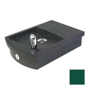   Fountain, Lead Free Stainless Steel Bubbler, Green Solid Surface Pet