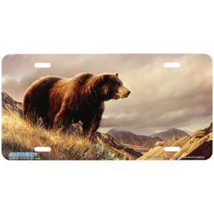 Fresh Air Grizzly Bear Art License Plate Car Auto Front Novelty Tag by 