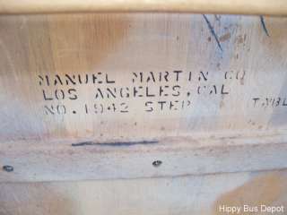 Mid Century Modern Manuel Martin Co. Maple Step End Table Vintage 