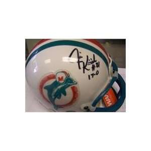  Jim Kiick autographed Football Mini Helmet (Miami Dolphins 