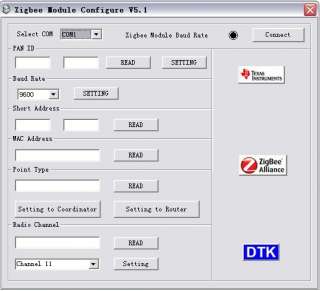 You also can use our setting software to seeting this ZigBee 