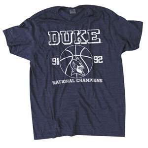 Duke Blue Devils NCAA 1991 1992 National Champions Short Sleeve T 