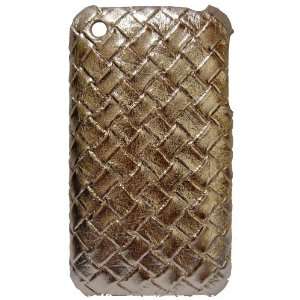  KingCase iPhone 3G & 3GS Hard Case   Classic Weave (Gold 