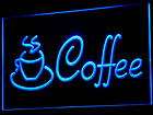 j825 b OPEN Coffee Cup Shop Cafe Bar NR Neon Light Sign