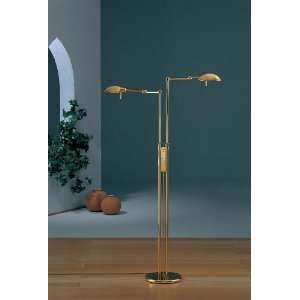   PB Polished Brass Transitional Two Light Ambient Lighting Floor Lamp