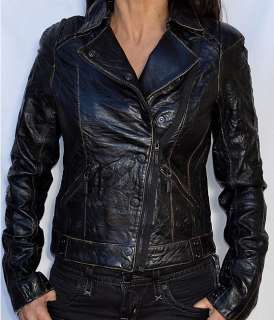 Affliction Black Premium SAHARA Womans Leather Jacket   NEW   11OW406 