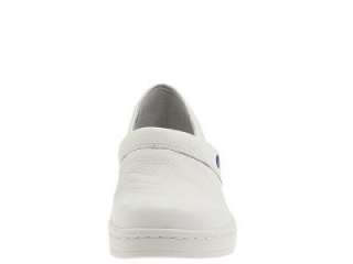   Mates Callie Womens Tumbled White Leather Slip On Shoes  