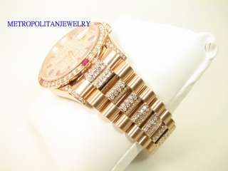 Rolex Datejust with custom diamond dial, diamond case,diamond bezel 
