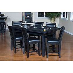 Fremont 3 in 1 Black Game Table/ Chair Set  