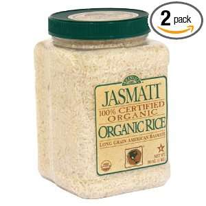 Rice Select Organic Jasmati In Jar, 36 Ounce (Pack of 2)  