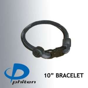  Phiten Custom X30 Titanium Bracelet 10 Black/Gray Sports 