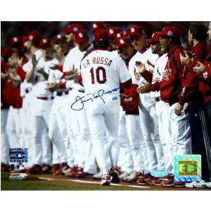 Tony La Russa Autographed World Series Introductio Sports 