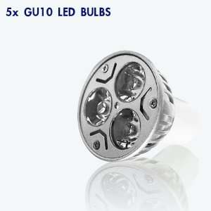 com eTopLighting, Pack of 5, GU10 Brightest 12V 3W LED Bulb Day Light 