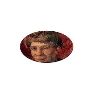  Portrait of Madame Tanguy By Vincent Van Gogh Oval Sticker 