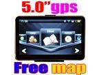 New 5 inch Car GPS Navigation FM Mp4 WinCE Free Map 4GB  
