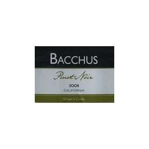  Bacchus Gingers Cuvee Pinot Noir 2008 Grocery & Gourmet 
