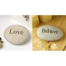 Inspirational Believe Carved Stone  