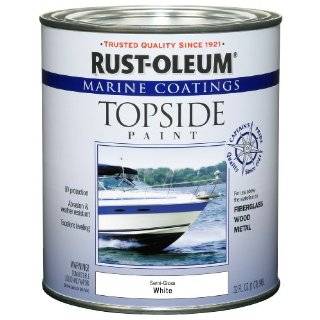 Rust Oleum 207000 Marine Topside Paint, Semi Gloss White, 1 Quart