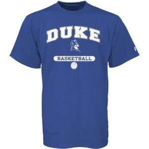  NCAA Russell Duke Blue Devils Duke Blue Basketball T shirt 