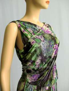 Etro Floral Jersey Sleeveless Dress Sz 42 6 8 $1290  
