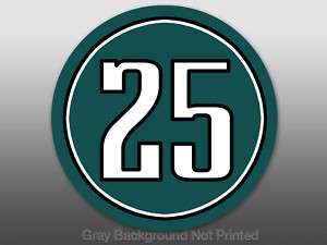 Round 25 LeSean McCoy Sticker decal Philadelphia Eagles  