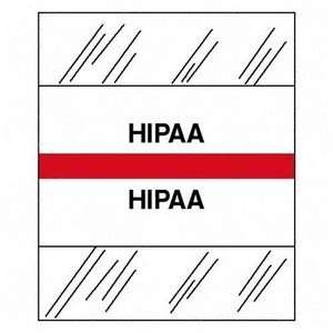   Medical Chart Divider Index Tabs HIPPA 1 1/4 White and red 100